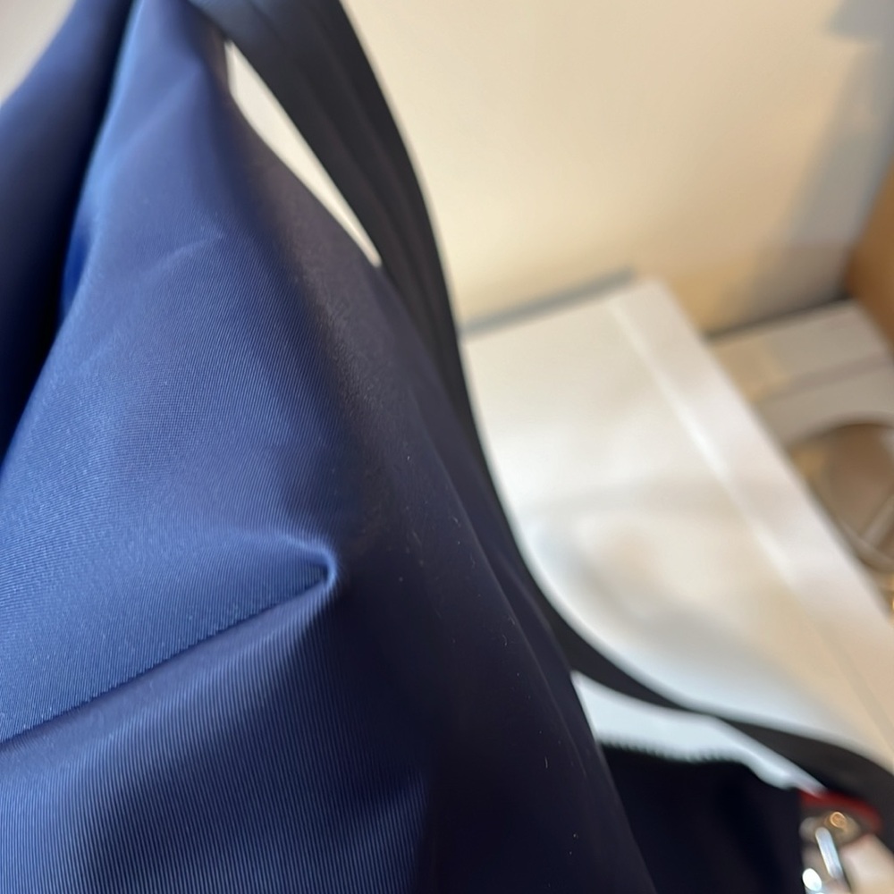 Longchamp Navy Tote with Red Accents - Picture 10 of 11
